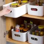 Storage Basket Tidy Space-saving Countertop Storage Container Plastic
