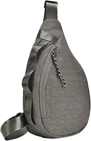 [Generic] Mens Sling Bag, Large Capacity Man Purse with Adjustable Straps, Running Belt Bag Fashion Phone Holder for Commuting Traveling