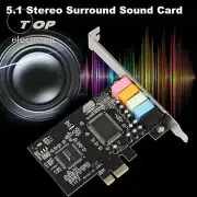 New PCI-E PCI Express 6 Channel 5.1 CMI8738 Audio Sound Card PC windows7/8