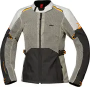 IXS Tourster-BigAir 1.0, textile jacket women , color: Grey/Dark Grey/Light Grey/Orange , size: S