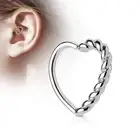 Piercing Ear Cartilage Daith Heart Braided