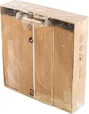 [IKEA] BURFJORD Solid Oak Wooden Bed Riser Legs, 20cm, 20 x 5.5 x 5.5 cm, 202.996.93 - Pack of 4