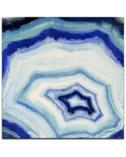 Ready2HangArt Ocean Geode II Wrapped Canvas Wall Art
