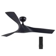 Ceiling Fan No Light, 52" Mid Century Ceiling Fans and Remote Control, 6 Spee...