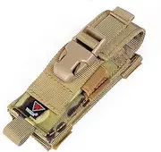 YAKEDA Multitool Pouch Sheath Folding Knife Sheath Pouch for Belt Molle Flashlight Mag Pouch