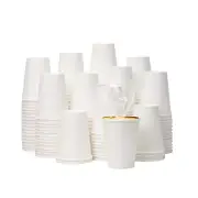YEEHAW 12 oz 1000 Pack Disposable Paper Coffee Cups, Bulk White Hot to Go Cup...