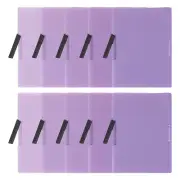 Plastic Folders with Mid-Side Swing Clip, 10 Pcs Presentation Folders, Purple