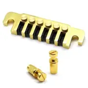 6 String Electric Guitar Bridge Vintage TP-6 Style LP Stopbar Tailpiece Gold