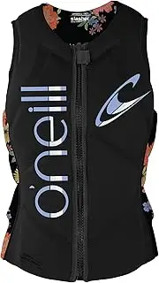 [O'Neill] Women's Slasher Competition Vest, Black/Kali Floral, 6