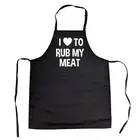 I Love To Rub My Meat Apron Funny Summer Cookout Aprons