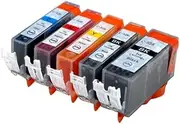 TopBanana's - PGI-525 CLI526 (Pack of 5-1BK+1PHBK+1C+1M+1Y) Replacement Ink Cartridge for Canon Printers MX895, MX885, MX715, MG8250, MG8150/6250/6150/5350/5250/5150, IX6550, PIXMA IP4950/4850/4800