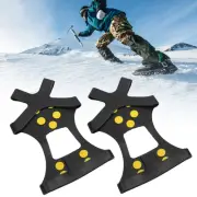 10 Steel Teeth Outdoor Snow Climbing Crampons Mountaineering AntiSlips Shoes Spi