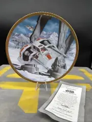 Star Wars Snowspeeder The Hamilton Plate Space Vehicles Collection W/ COA