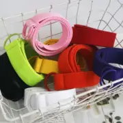 Kids Boy Girl 3cm Canvas Belt Double D Ring Buckle for School Uniform Pants Chic