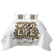 Inspiring Leopard Skin Pattern Coverlet