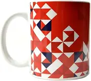 Arsenal FC Particle 325ml Mug (UK Size: One Size) (Red/White)