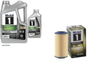 Mobil1 M1C-451A Engine Oil Filter & 6 Qts. Mobil1 0W20 Full Synthetic Motor Oil (for: Volvo)
