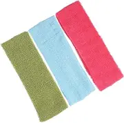 Kisangel 3pcs Slip Sweatbands for Men and Women Comfortable Workout Headbands Breathable Sports Headbands for Exercise Gym and Yoga Fluorescent