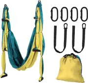Premium Aerial Yoga Swing Hammock Inversion Therapy With 2 Free Extension Straps
