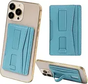 pitang(ピタング) Pitan Magsafe Card Case, Smartphone Stand, Smartphone Grip Function, Holds 2 Cards, Blue