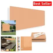 Customizable Shade Screen 5x18 FT in Peach Fuzz - Ideal for Outdoor Spaces