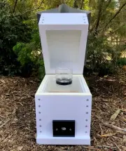 Stingless Native Bee Hive Perspex Honey Jar Hinged Roof | OATH BeeHive