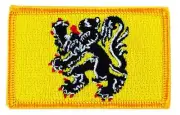 Patch Embroidered Patch Flanders Flandre Flamingo Thermoadhesive
