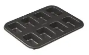 MasterPro 8 Cup Mini Loaf Pan Non-Stick Carbon Steel Muffin Cupcake Baking Pan