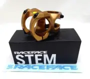 RaceFace Turbine R 35 Stem - 50mm, 35 mm Clamp, +/-0, 1 1/8", Kash Money Gold