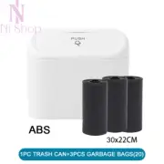 3Pcs Car Trash Can Car Waterproof Trash Bin Garbage Can with Lid Car Accessories