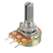 1K-250K Ohm Variable Resistor Single Turn Rotary Carbon Film Taper Potentiometer