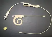 Detachabl ear hook Microphone For Audio-Technica Wireless Omnidirectional Beige
