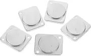 CRILSTYLEO 5pcs Jumper Board Panel Wall Paneling Versatile Blank Plate Heavy-Duty Cover Plate Lightweight Panel Mount Chassis Insert Plate Space-Saving Blank Plate Chassis Cover Metal Silver