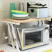 Microwave Bracket On The Wall, Extendable Microwave Oven Shelf,Space-Saving Microwave Oven Grill Kitchen Shelf (Color : A)