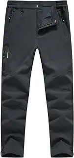 [YSENTO] Men's Snow Skiing Pants Waterproof Insulated Winter Fleece Cargo Hiking Pants