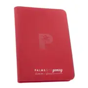 Palms Off Gaming Collectors Series 9 Pocket Zip Binder Red