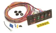 Painless Wiring 50406 6 Switch Lighted Non Fused Rocker Switch Panel