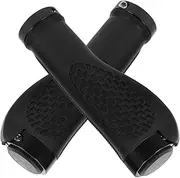 BELLIFFY 1 Pair Bicycle Grip Bike Handle Blue Bike Grips Bar Handlebar Blue Bicycle Accessories Orange Covers Adult Light Cycling Handlebar Covers Rubber Black