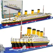 Titanic Micro Mini Building Blocks Set, 1860Pcs Titanic Toy Ship Model Building