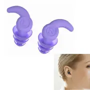 Ear Plugs for Sleeping Reusable Silicone Noise Reduction Ear Plugs for Noise Sensitivity Snore Travel -Purple