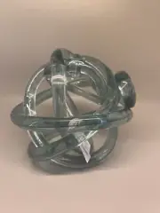 Art Glass Sculpture Avenue 51 Hand Blown Green NWT