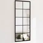 Wall Mirror Vanity Mirror Makeup Mirror Bathroom Mirror Black Metal vidaXL