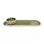 Green Leaf Tray & Dip Set by Mud Pie