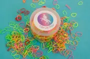 Rainbow Rubber Bands for Hair or Horse Manes & Tails