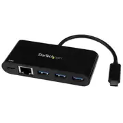 StarTech HB30C3AGEPD laptop dock/port replicator Wired USB 3.2 Gen 1 (3.1 Gen 1) Type-C Black