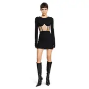 [NENSI DOJAKA] Corsetted Mini Dress Black