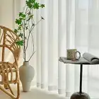 Tulle Curtain Soft Wear-resistant Window Sheer White Curtain Easy Care