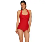 NEW MAGICSUIT 12 42 MIRACLESUIT Caitlin SWIMSUIT SWIMDRESS $150 RV Red Underwire