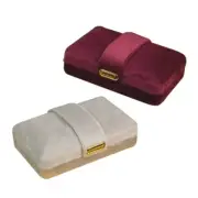 Proposal Ready Plush Rings Box Multi Slot Jewelry Display and Storage Container