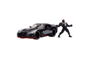 SpiderMan Venom W/ 2008 Dodge Viper SRT10 1:24 Scale Die-Cast Vehicle Toy